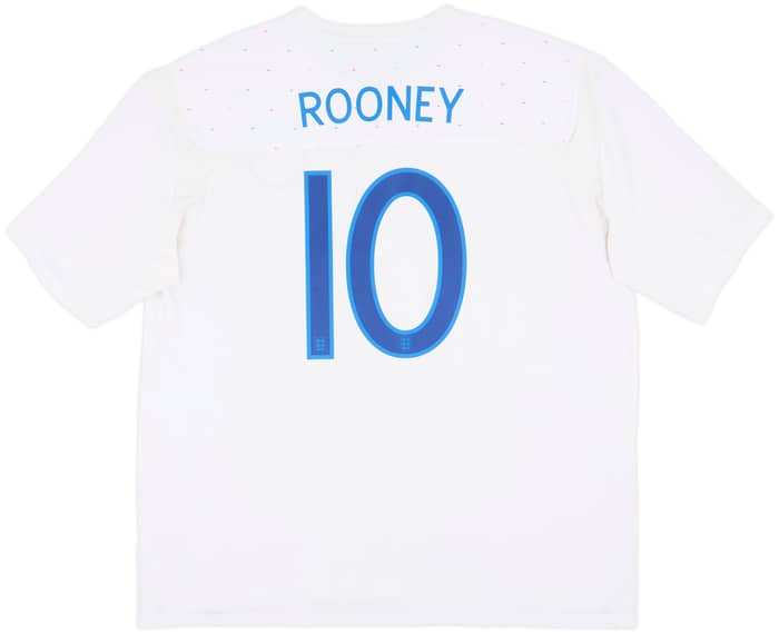 2010-11 England Home Shirt Rooney #10 - 7/10 - (3XL)