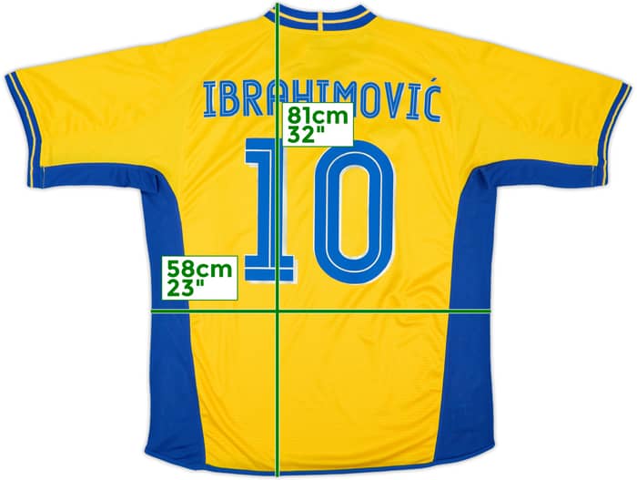 2003-04 Sweden Home Shirt Ibrahimovic #10 (XL)