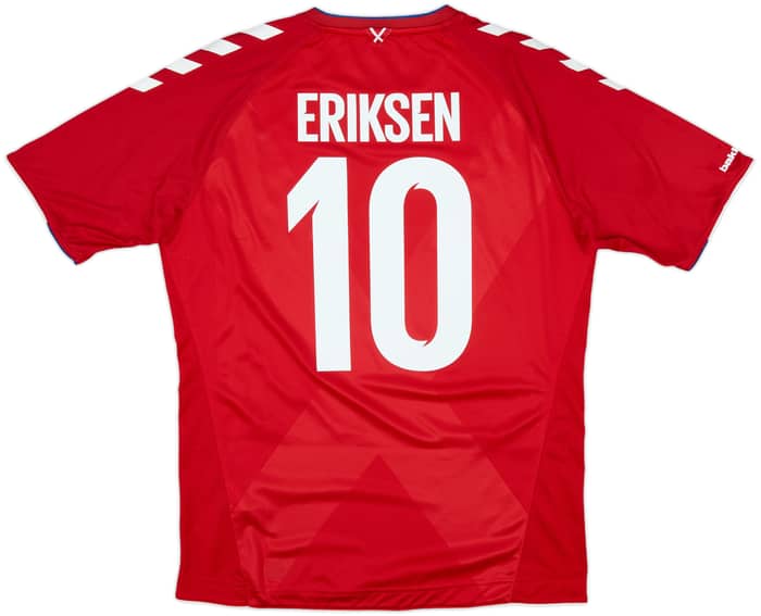 2018-19 Denmark Home Shirt Eriksen #10 - 8/10 - (M)