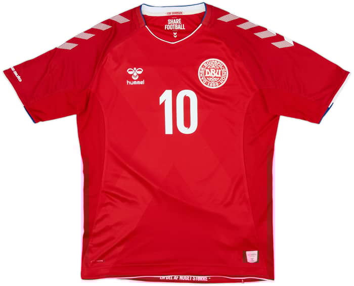 2018-19 Denmark Home Shirt Eriksen #10 - 8/10 - (M)