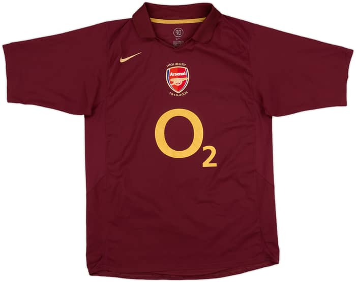 2005-06 Arsenal Home Shirt Bergkamp #10 - 8/10 - (M)