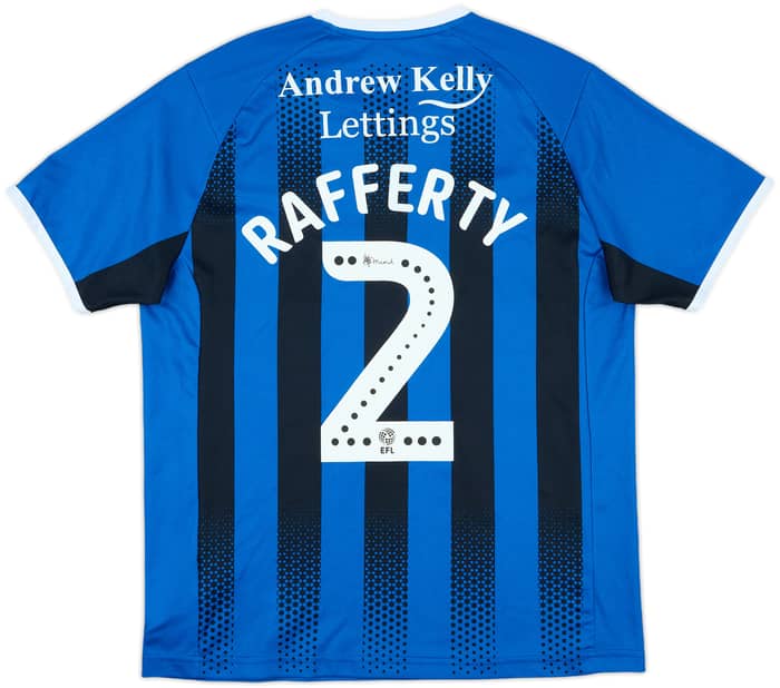 2018-19 Rochdale Home Shirt Rafferty #2 - 10/10 - (S)