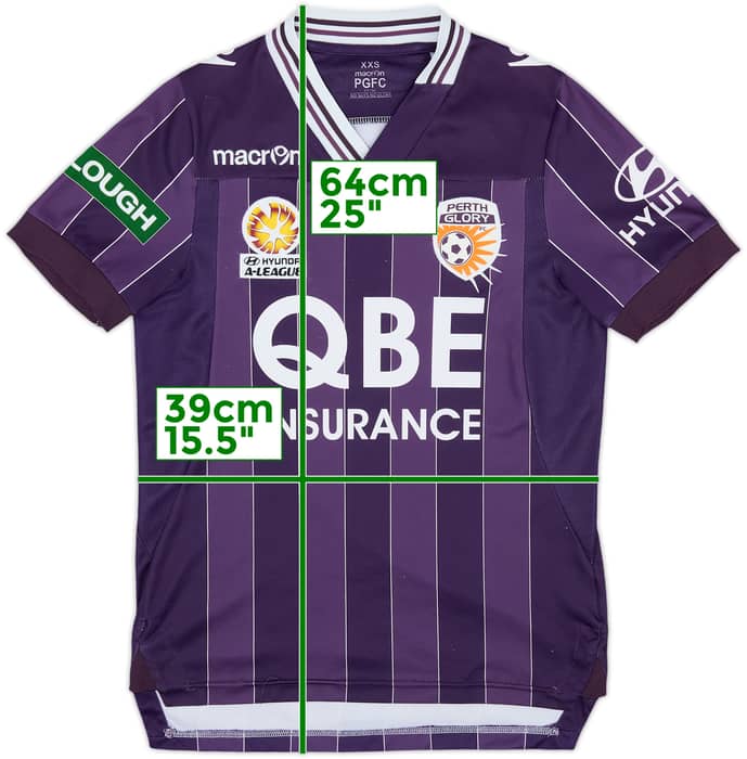 2013-15 Perth Glory Home Shirt - 7/10 - (XXS)