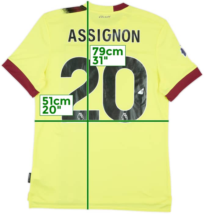 2023-24 Burnley Away Shirt Assignon #20 - 8/10 - (L)