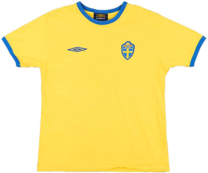 2003-04 Sweden Umbro Cotton Tee #8 - 8/10 - (S)