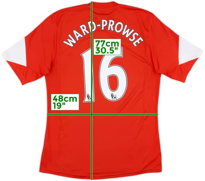 2013-14 Southampton Home Shirt Ward-Prowse #16 - 6/10 - (M)