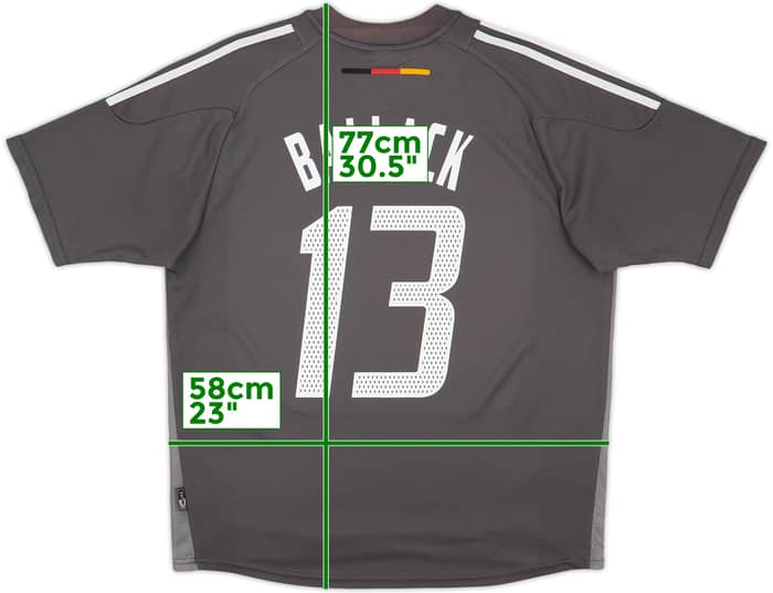 2002-04 Germany Away Shirt Ballack #13 - 9/10 - (XL)