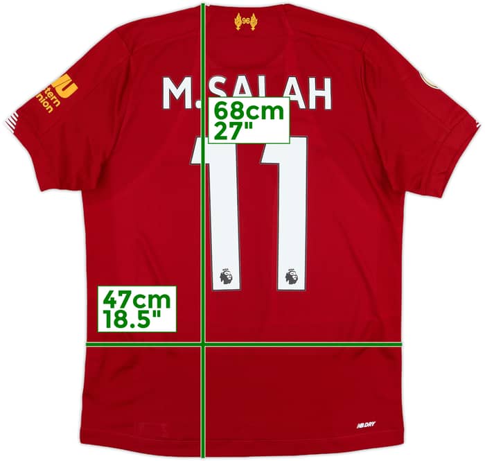2019-20 Liverpool Home Shirt M.Salah #11 - 10/10 - (XL.Boys)