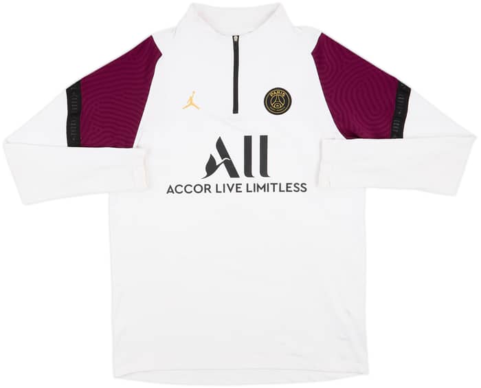 2020-21 Paris Saint-Germain x Air Jordan 1/4 Zip Drill Top - 5/10 - (L)