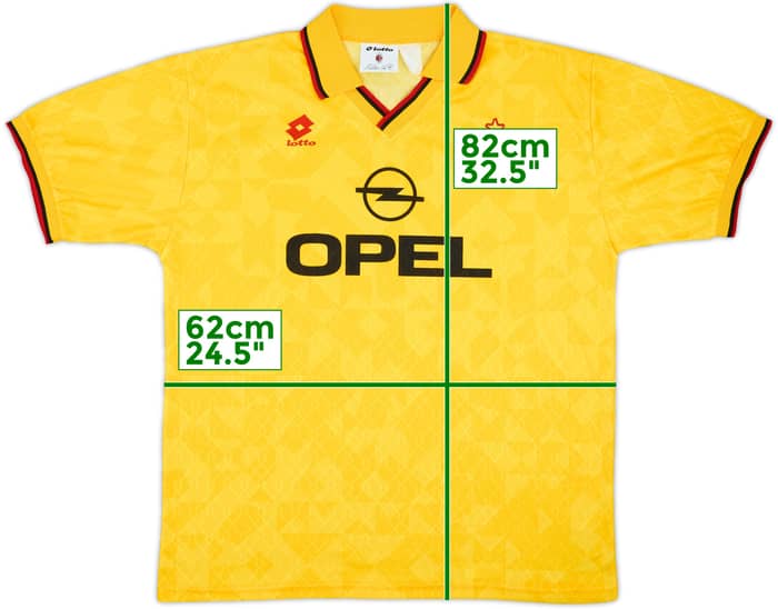 1994-96 AC Milan Third Shirt - 7/10 - (XXL)