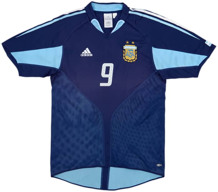 2004-05 Argentina Away Shirt Crespo #9 - 9/10 - (M)
