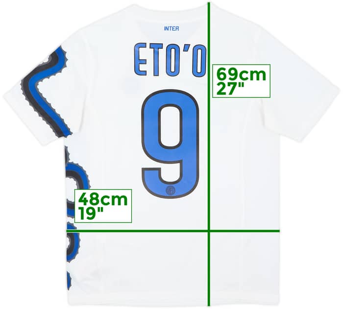 2010-11 Inter Milan Away Shirt Eto'o #9 - 7/10 - (XL.Boys)