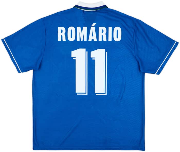 1994-97 Brazil Away Shirt Romario #11 - 8/10 - (XL)