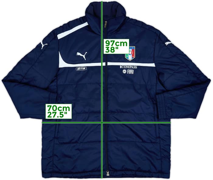 2012-13 Italy Puma Padded Bench Coat - 8/10 - (XL)