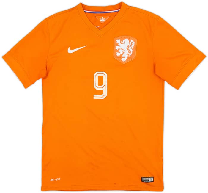 2014-15 Netherlands Home Shirt V.Persie #9 - 6/10 - (S)