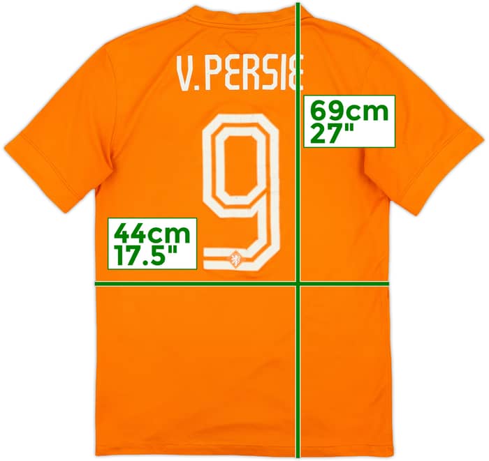 2014-15 Netherlands Home Shirt V.Persie #9 - 6/10 - (S)