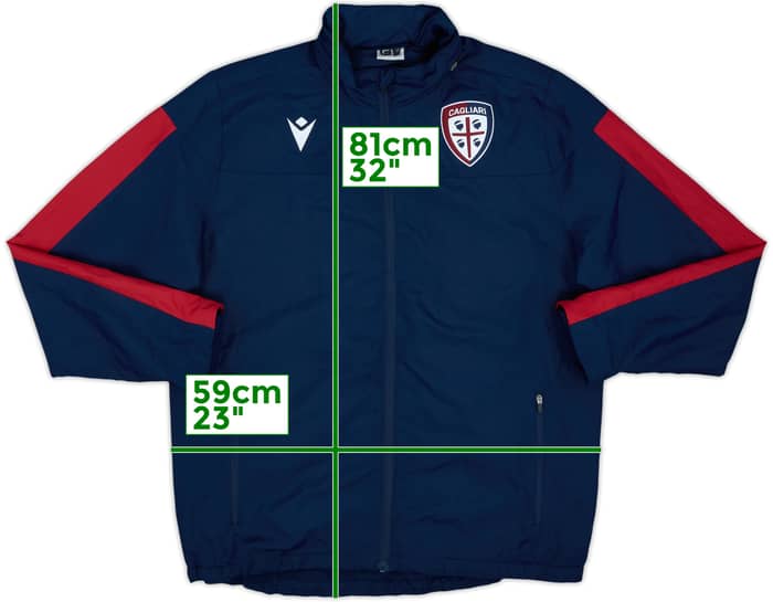 2019-20 Cagliari Macron Padded Bench Coat - 8/10 - (L)