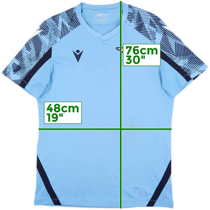 2021-22 Lazio Macron Training Shirt - 7/10 - (L)