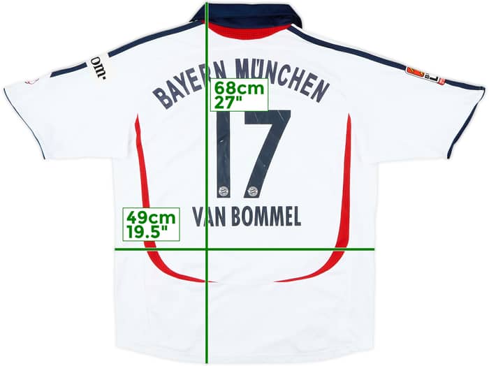 2006-07 Bayern Munich Away Shirt Van Bommel #17 - 6/10 - (L.Boys)