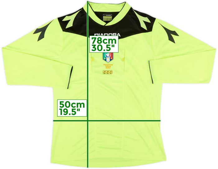 2014-15 Italy Diadora Referee L/S Shirt - 9/10 - (M)