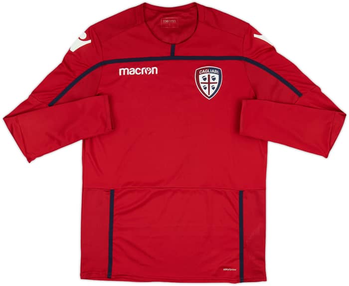 2016-17 Cagliari Macron Training L/S Shirt - 7/10 - (L)