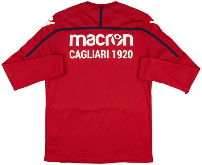 2016-17 Cagliari Macron Training L/S Shirt - 7/10 - (L)