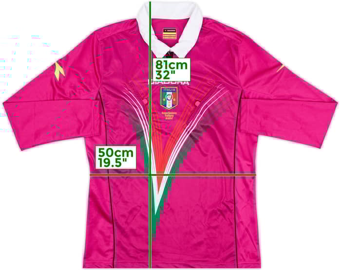 2011-12 Italy Diadora Referee L/S Shirt - 9/10 - (M)