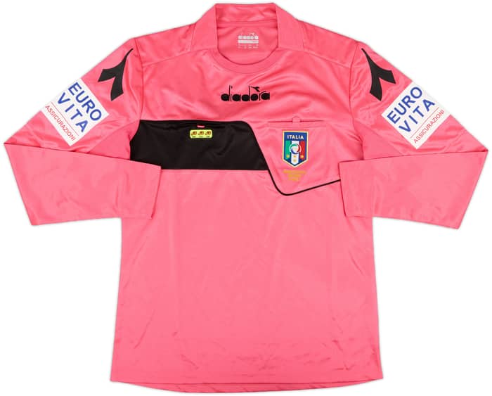 2017-18 Italy Diadora Referee L/S Shirt - 9/10 - (M)