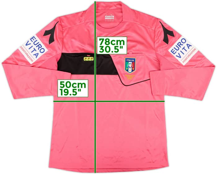 2017-18 Italy Diadora Referee L/S Shirt - 9/10 - (M)