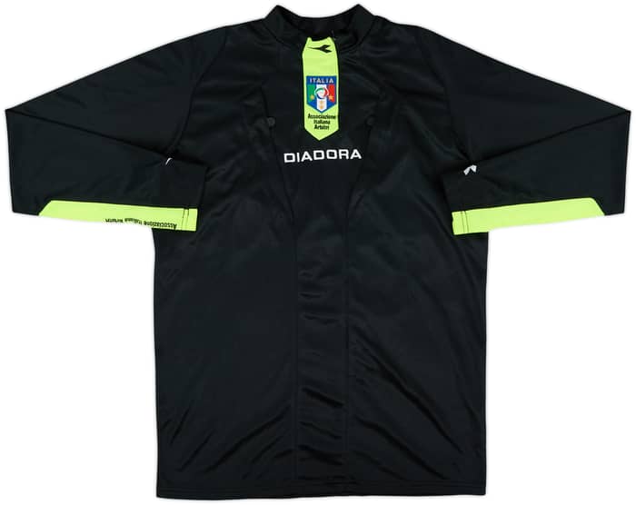 2009-10 ITALY FIGC Diadora Referee L/S Shirt - 9/10 - (M)