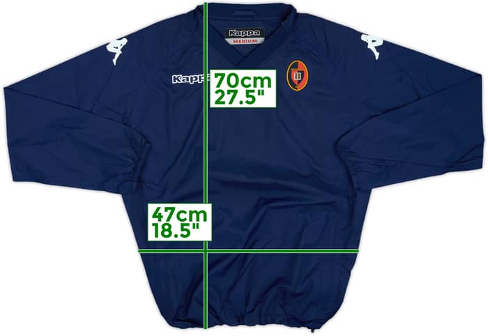 2014-15 Cagliari Kappa Sweat Top - 8/10 - (M)