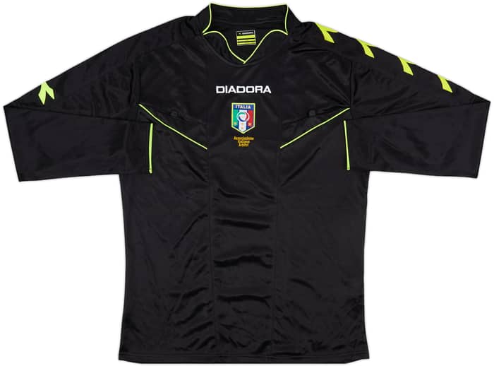 2013-15 Italy Diadora Referee L/S Shirt - 7/10 - (M)