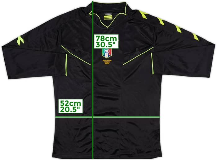 2013-15 Italy Diadora Referee L/S Shirt - 7/10 - (M)