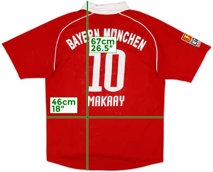 2005-06 Bayern Munich Home Shirt Makaay #10 - 5/10 - (XL.Boys)