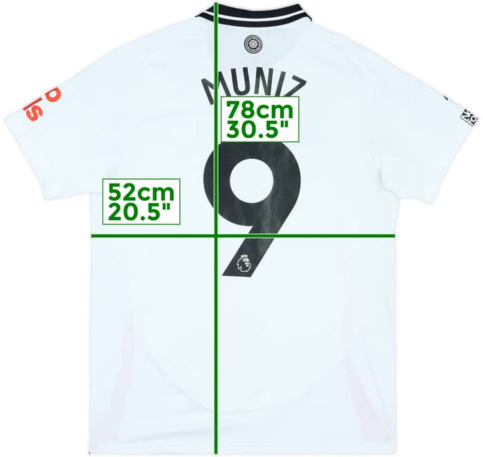 2024-25 Fulham Match Issue Home Shirt Muniz #9