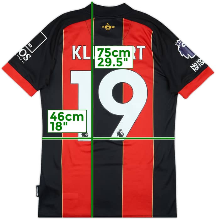 2024-25 Bournemouth Match Issue Home Shirt Kluivert #19