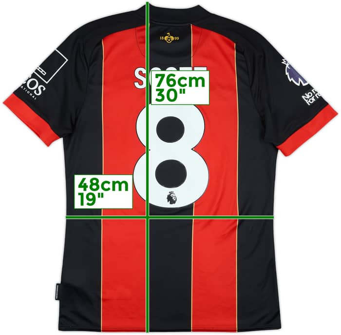 2024-25 Bournemouth Match Issue Home Shirt Scott #8