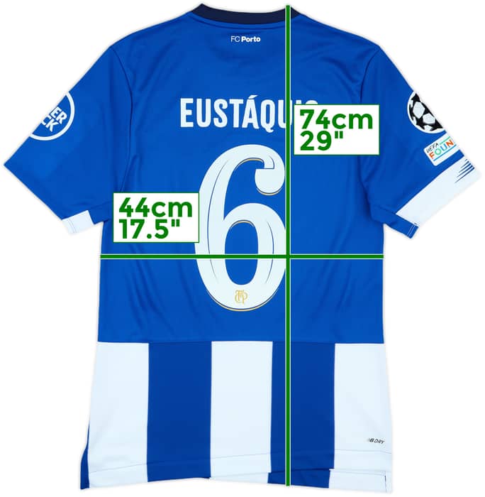 2023-24 Porto Match Issue Champions League Home Shirt Eustaquio #6
