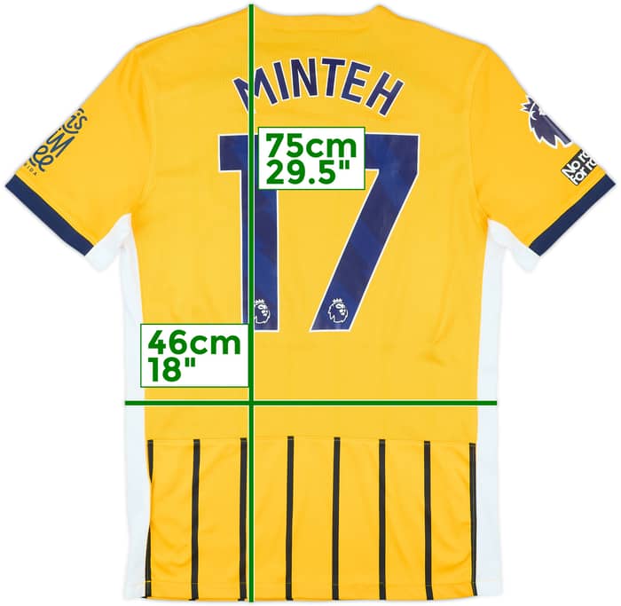 2024-25 Brighton Match Issue Away Shirt Minteh #17