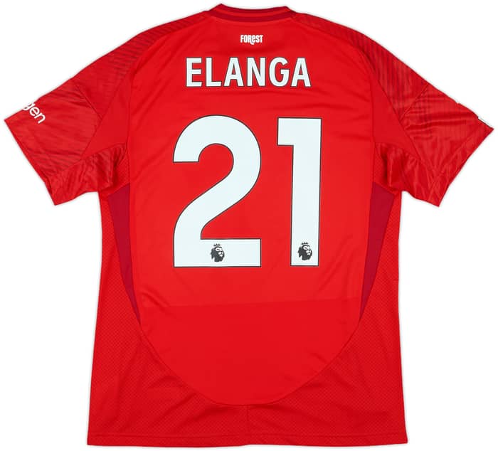 2024-25 Nottingham Forest Match Issue Home Shirt Elanga #21