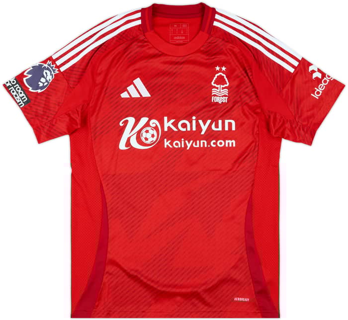 2024-25 Nottingham Forest Match Issue Home Shirt Elanga #21