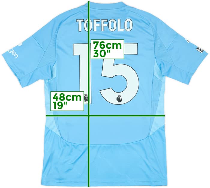 2024-25 Nottingham Forest Match Issue Third Shirt Toffolo #15