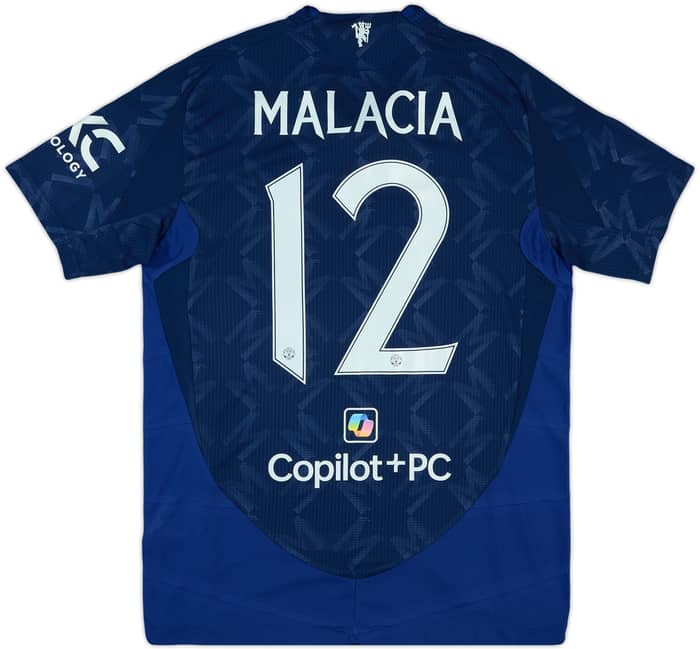 2024-25 Manchester United Match Issue FA Cup Away Shirt Malacia #12