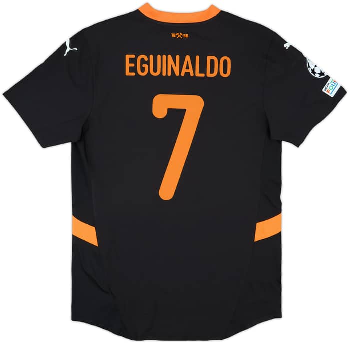 2024-25 Shakhtar Donetsk Match Issue Champions League Away Shirt Eguinaldo #7