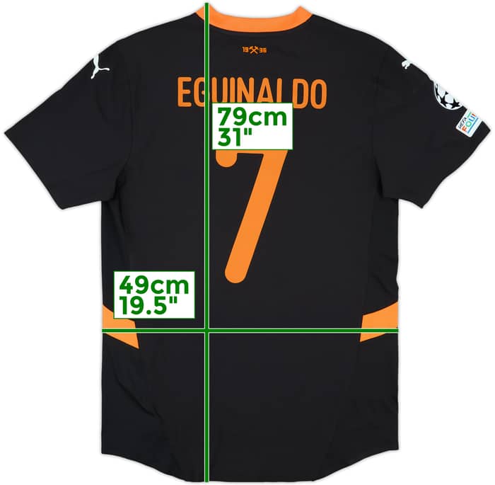 2024-25 Shakhtar Donetsk Match Issue Champions League Away Shirt Eguinaldo #7