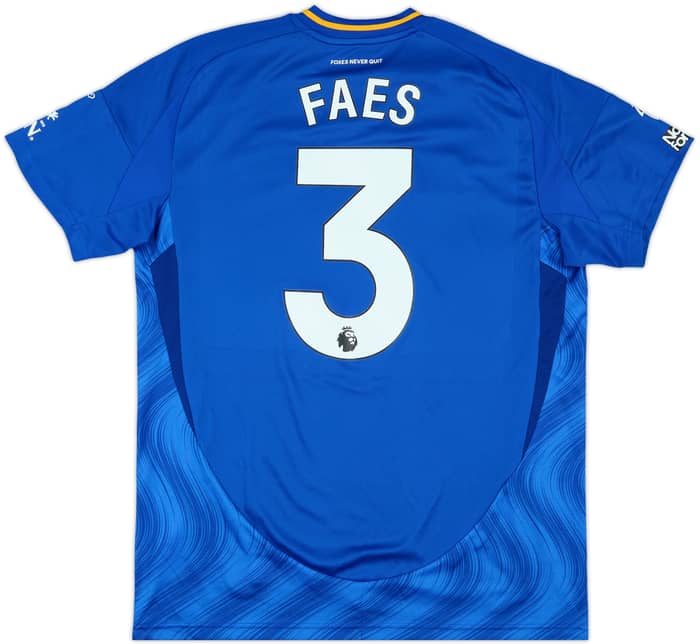 2024-25 Leicester Match Issue Home Shirt Faes #3