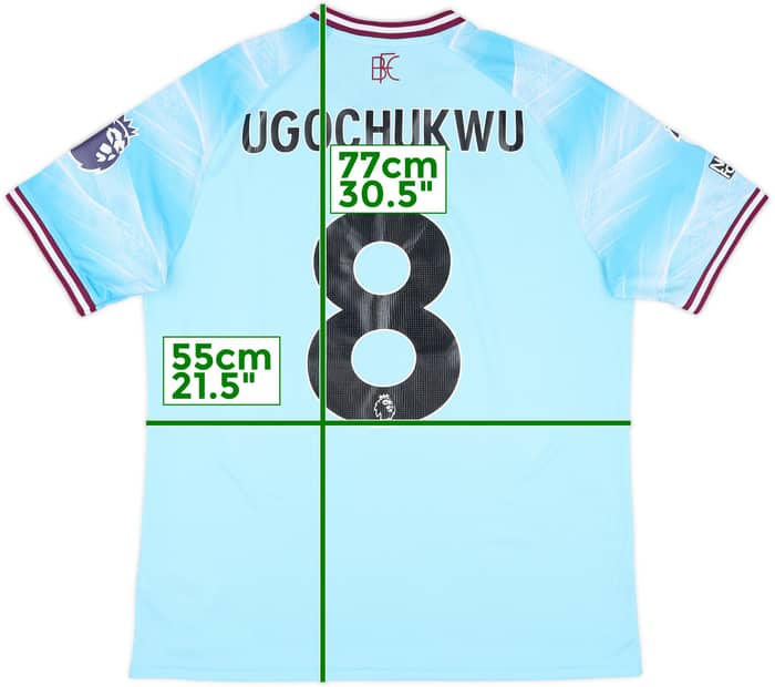 2025-26 Burnley Match Issue Away Shirt Ugochukwu #8