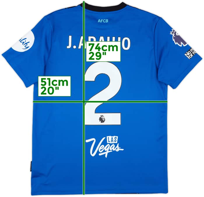 2025-26 Bournemouth Match Issue Away Shirt J.Araujo #2