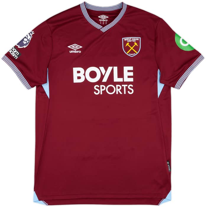 2025-26 West Ham Match Issue Home Shirt N.Aguerd #5