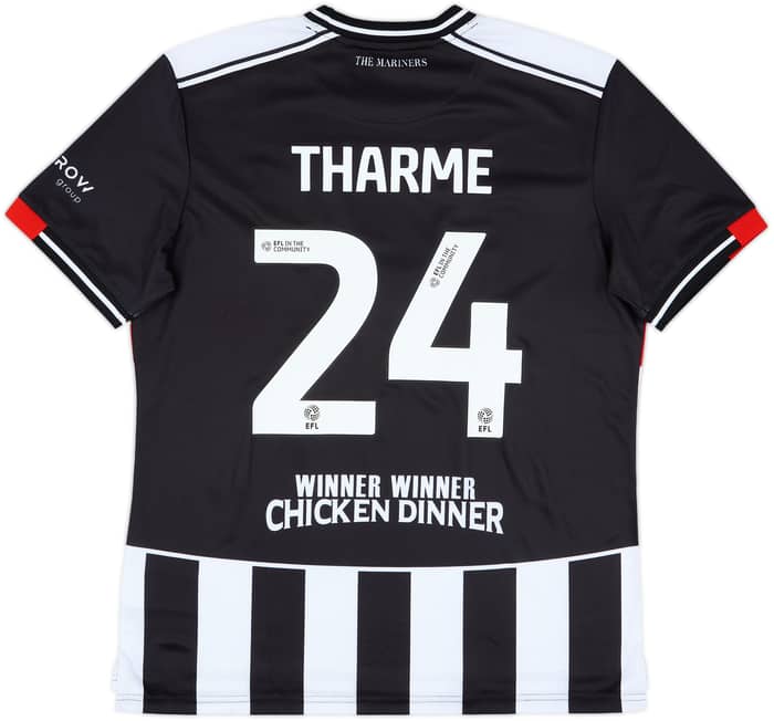 2025-26 Grimsby Town Player Issue Carabao Cup Home Shirt Tharme #24 - 9/10 - (XL)